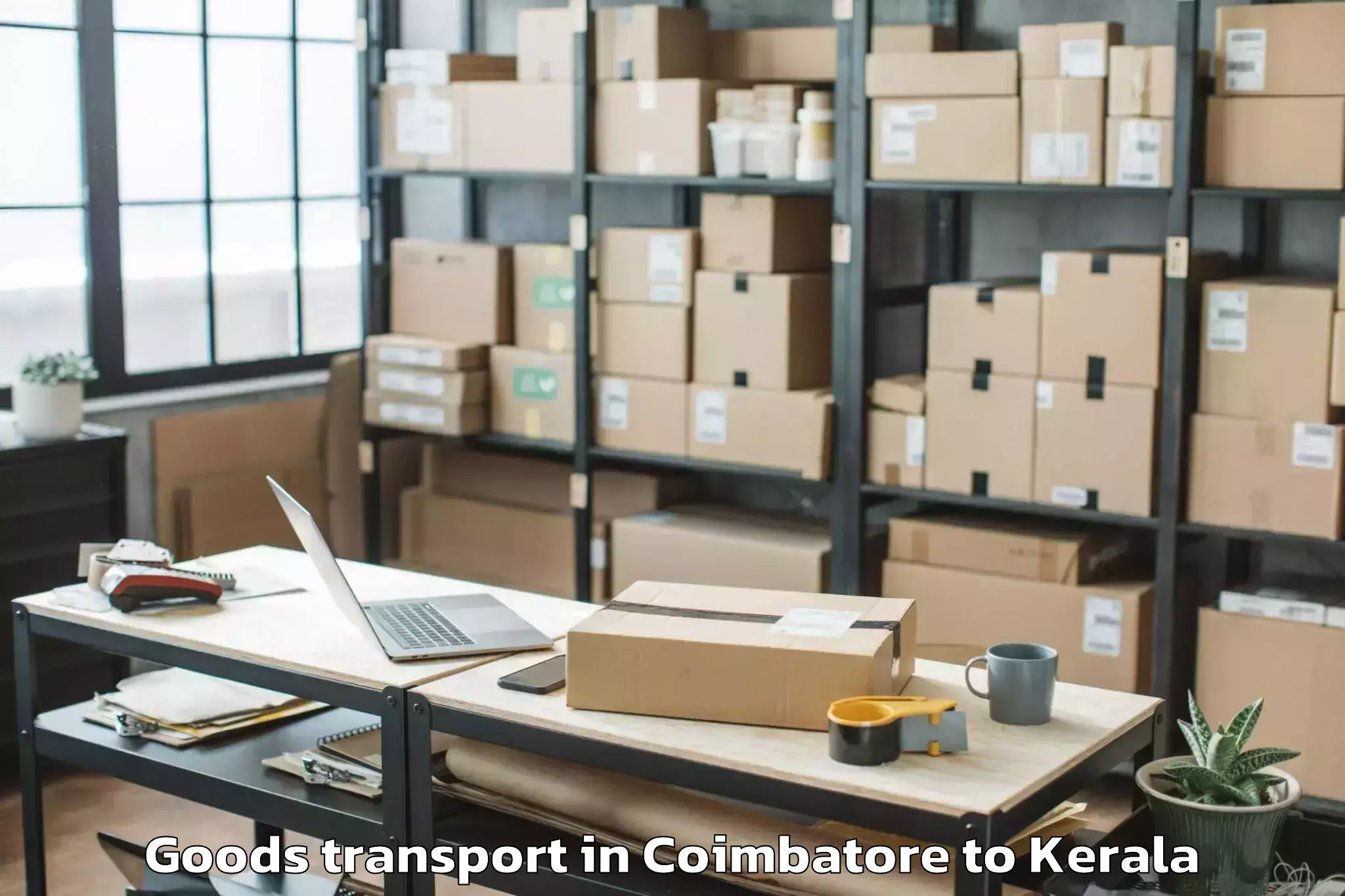 Easy Coimbatore to Vayalar Goods Transport Booking